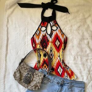 Early 2000s cut out halter